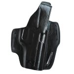 Handmade Leather OWB 3-Slot Holster - Red Dot & Optic Cut Compatible - Black