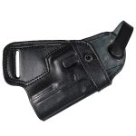 Handmade Leather SOB Holster - Custom Molded Small of Back Carry Holster - Black