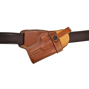 Handmade Leather SOB Holster - Custom Molded Small of Back Carry Holster - Brown