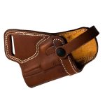 Handmade Leather SOB Holster - Custom Molded Small of Back Carry Holster - Dark Brown