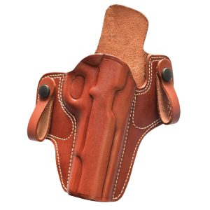 Handmade Leather IWB Sport Butterfly Holster - Red Dot / Optic Cut Compatible - Custom Molded - Brown