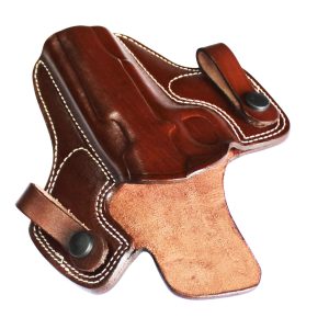 Handmade Leather IWB Sport Butterfly Holster - Red Dot / Optic Cut Compatible - Custom Molded - Dark Brown