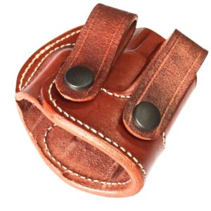 Handmade Leather Mini Speed IWB Holster - Custom Molded Belt Slide Concealment Holster - Brown