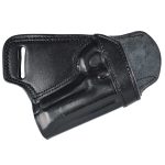 Handmade Leather SOB Holster - Custom Molded Small of Back Carry Holster - Black