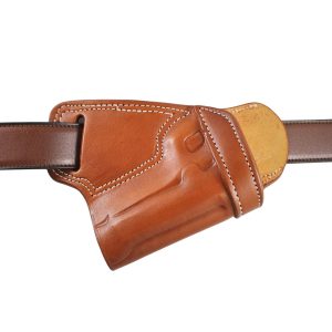 Handmade Leather SOB Holster - Custom Molded Small of Back Carry Holster - Brown