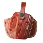Handmade Leather Sport Speed OWB Holster - Custom Molded Thumb Break Holster - Brown