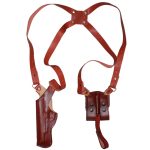 Vertical Shoulder Holster With Magazine Holder Concealed Carry Gun Holster